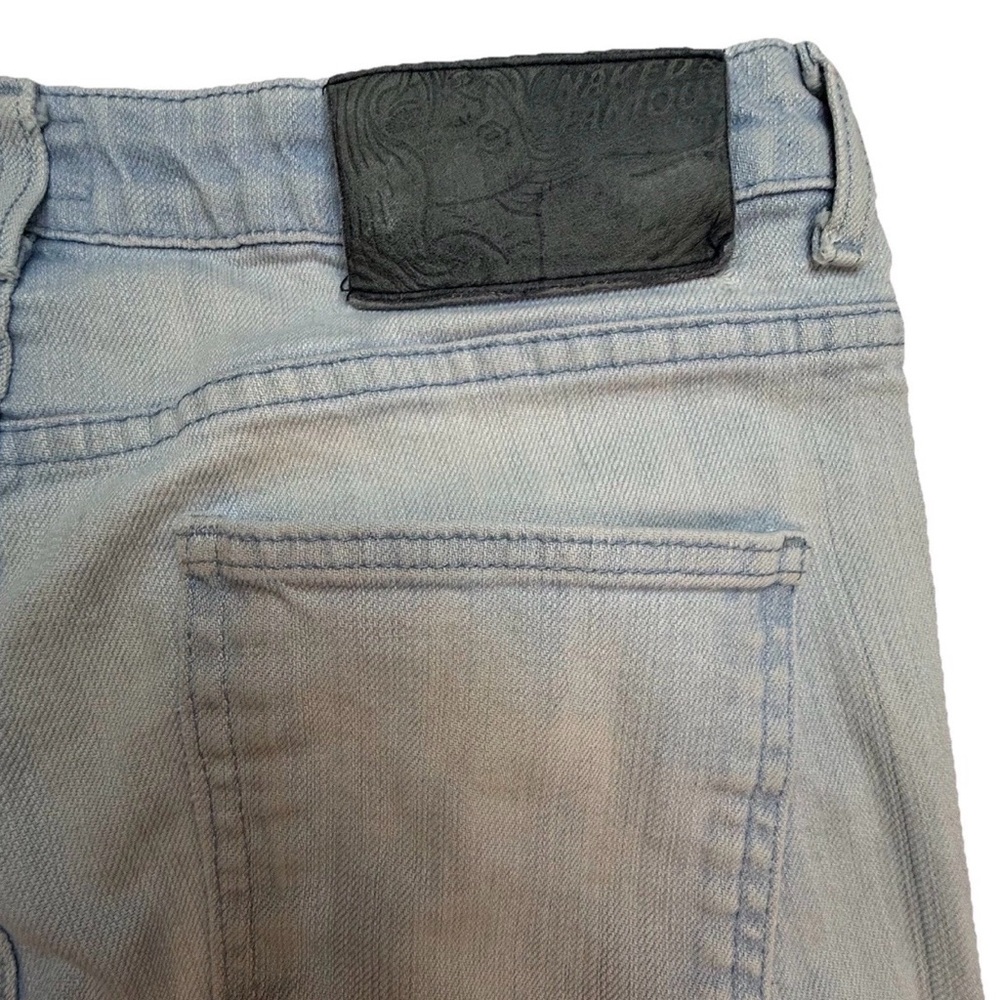 Naked & Famous 34x33 Jeans Skinny Guy Antique Blue Stretch 9oz Japanese Denim